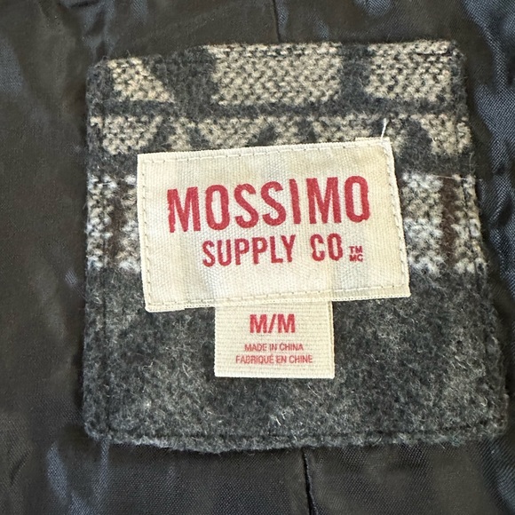 Merona Women’s Medium Hooded Patterned Pea Coat - Picture 6 of 10